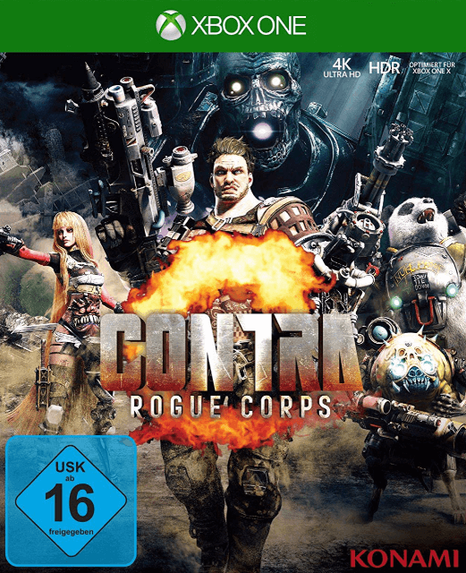 Contra Rogue Corps box art for Xbox One